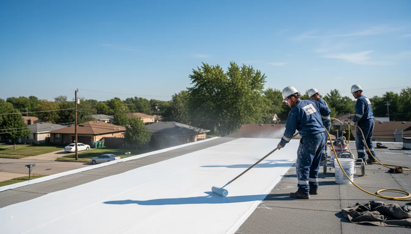 Commercial roof coating in Villanueva, NM near me